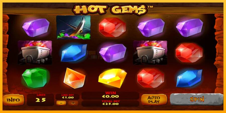 Hot Gems игрална машина за пари, снимка 1