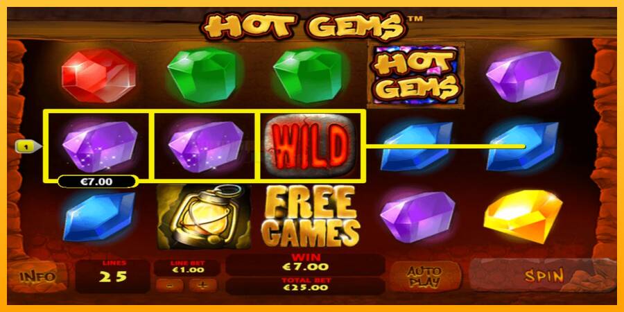 Hot Gems игрална машина за пари, снимка 2