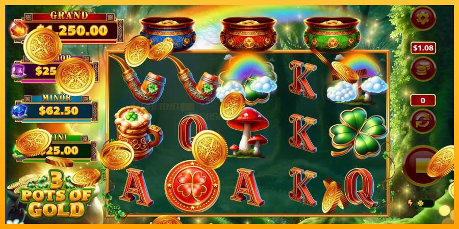 3 Pots O Gold игрална машина за пари, снимка 4