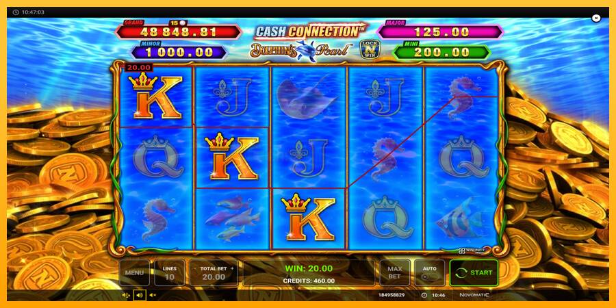 Cash Connection Dolphins Pearl игрална машина за пари, снимка 3