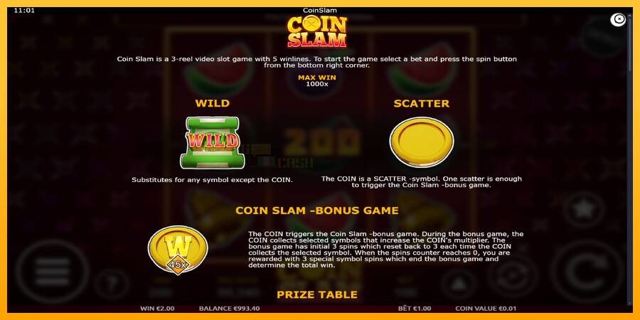 Coin Slam игрална машина за пари, снимка 5