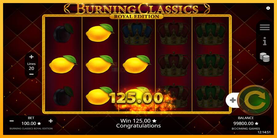 Burning Classics Royal Edition игрална машина за пари, снимка 3