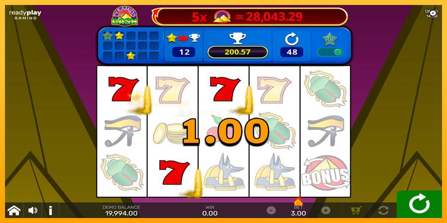 Pyramids of Cash with Reel Bingo игрална машина за пари, снимка 2