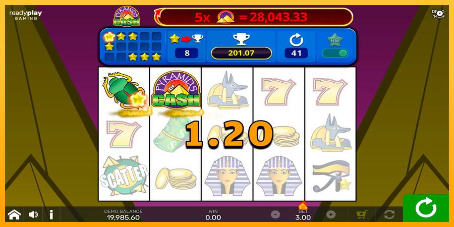 Pyramids of Cash with Reel Bingo игрална машина за пари, снимка 3