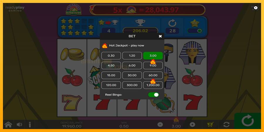 Pyramids of Cash with Reel Bingo игрална машина за пари, снимка 7