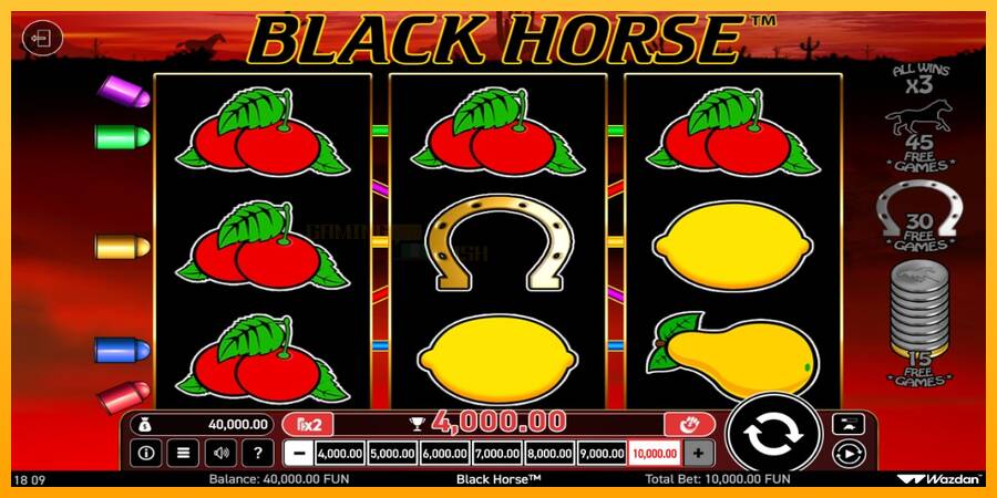 Black Horse игрална машина за пари, снимка 2