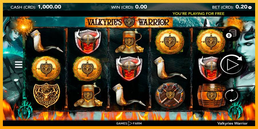 Valkyries Warrior игрална машина за пари, снимка 1