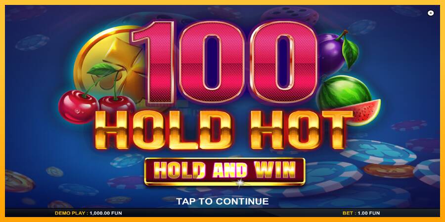 100 Hold Hot Hold and Win игрална машина за пари, снимка 1