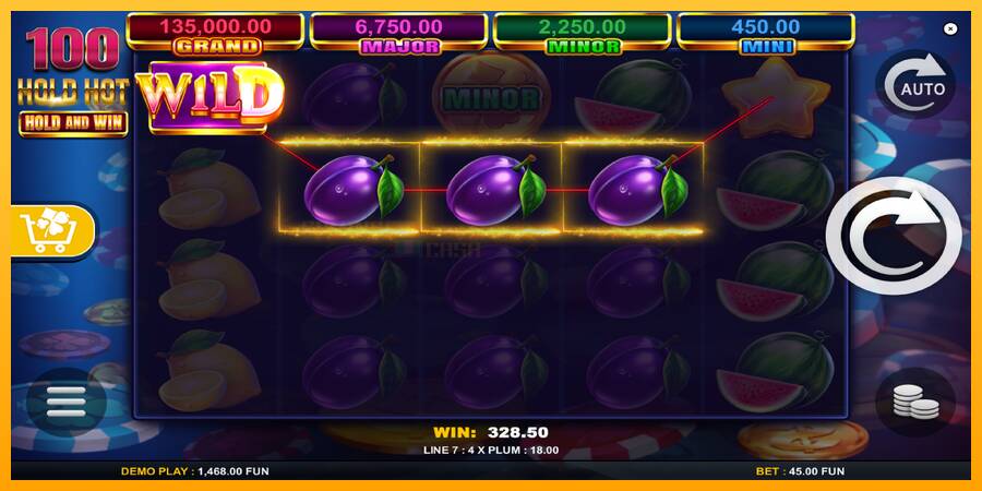 100 Hold Hot Hold and Win игрална машина за пари, снимка 4