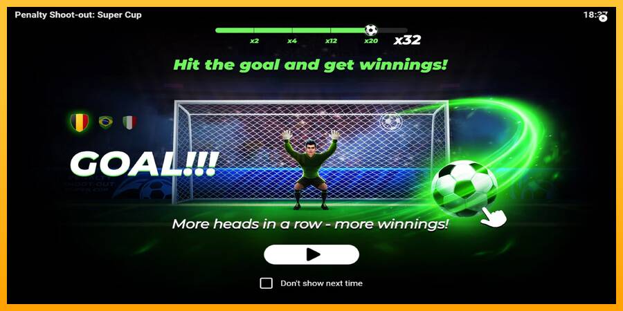 Penalty Shoot-Out: Super Cup игрална машина за пари, снимка 1