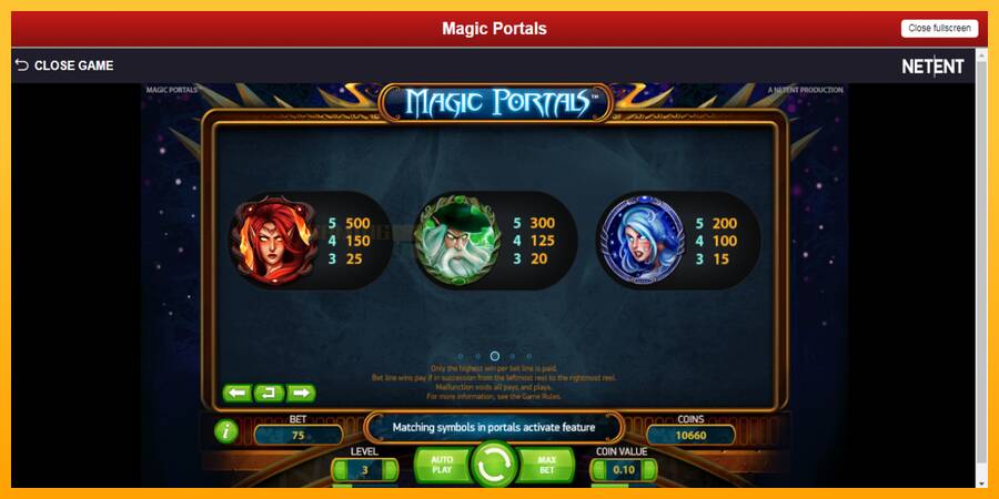 Magic Portals игрална машина за пари, снимка 6