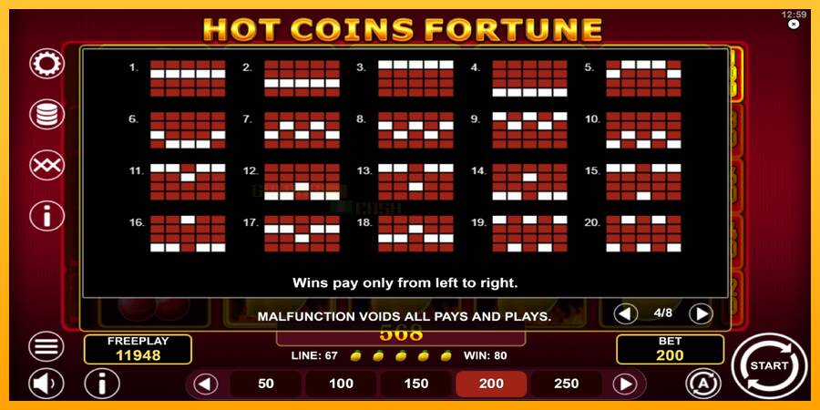 Hot Coins Fortune игрална машина за пари, снимка 7