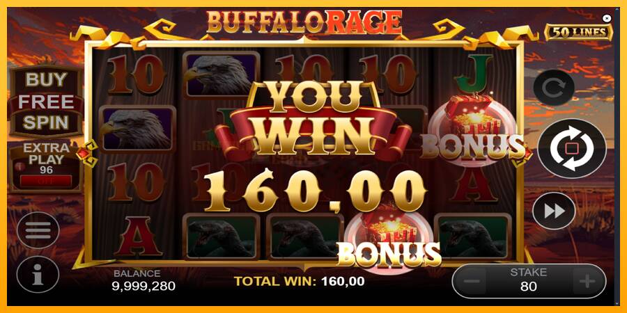 Buffalo Rage игрална машина за пари, снимка 3