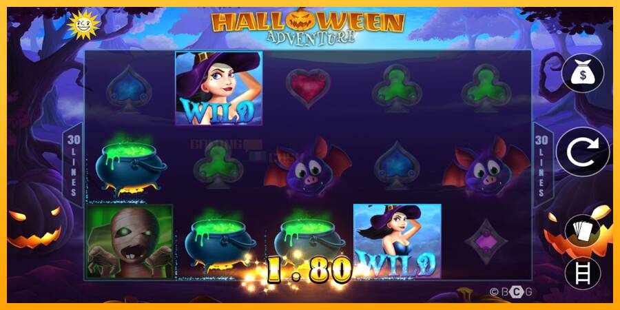 Halloween Adventure игрална машина за пари, снимка 3