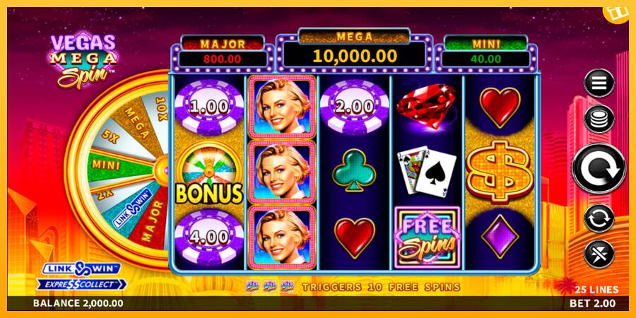 Vegas Mega Spin игрална машина за пари, снимка 1