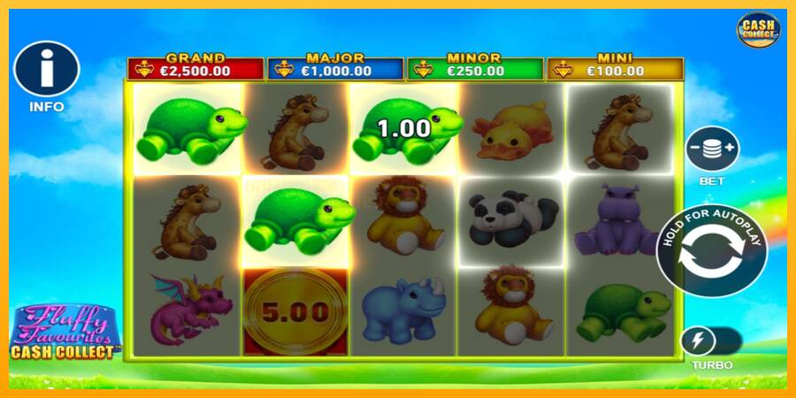 Fluffy Favourites Cash Collect игрална машина за пари, снимка 3