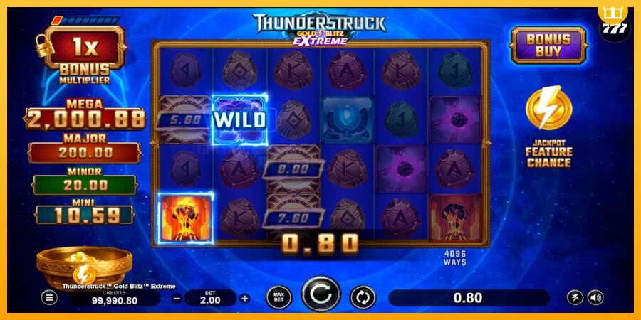 Thunderstruck Gold Blitz Extreme игрална машина за пари, снимка 3