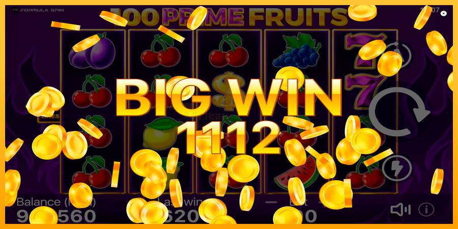 100 Prime Fruits игрална машина за пари, снимка 5