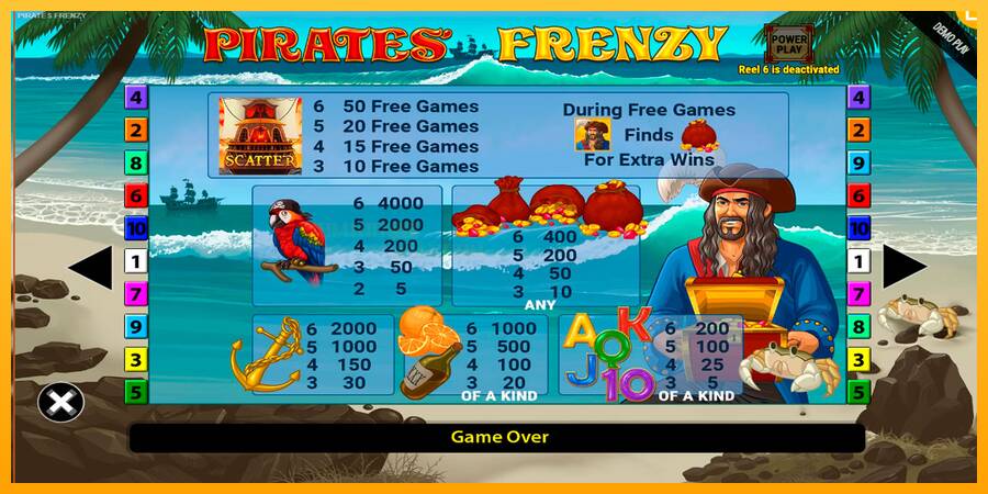 Pirates Frenzy игрална машина за пари, снимка 6