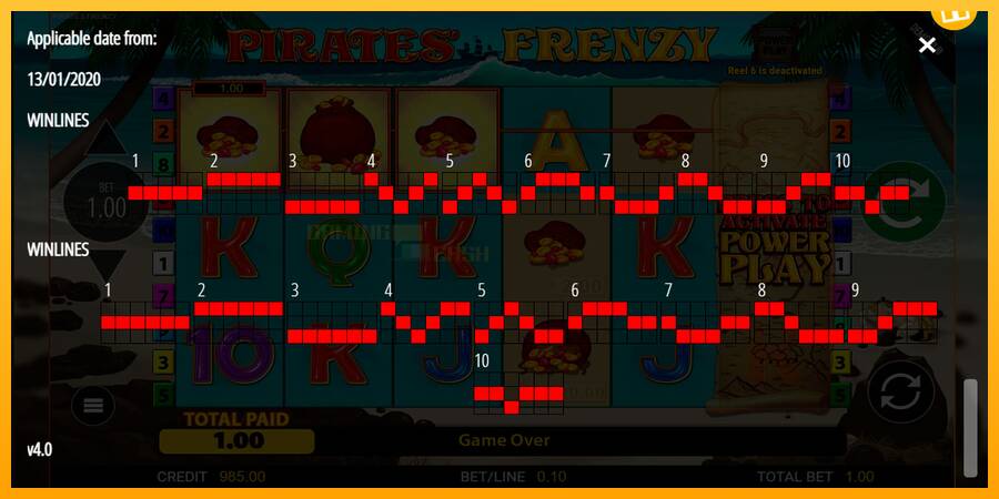 Pirates Frenzy игрална машина за пари, снимка 7