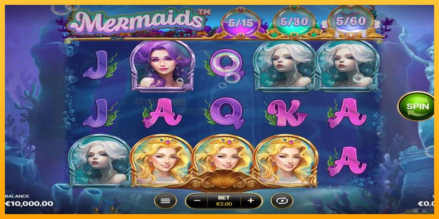 Mermaids игрална машина за пари, снимка 1