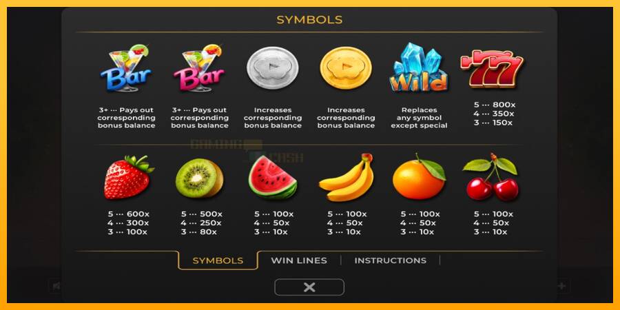 Fruit Cocktail Coin Chase игрална машина за пари, снимка 3