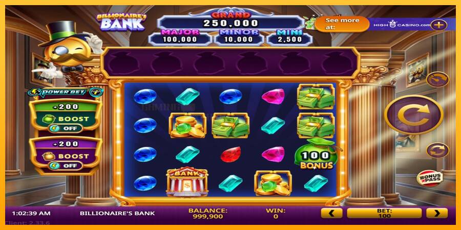 Billionaires Bank игрална машина за пари, снимка 2