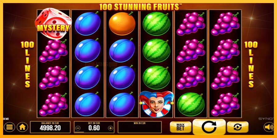 100 Stunning Fruits игрална машина за пари, снимка 3