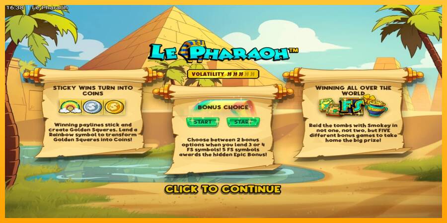 Le Pharaoh игрална машина за пари, снимка 1