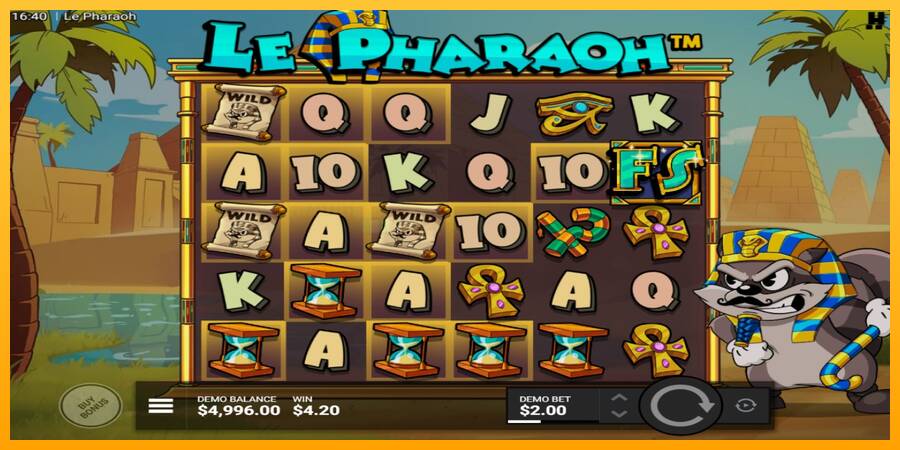 Le Pharaoh игрална машина за пари, снимка 3