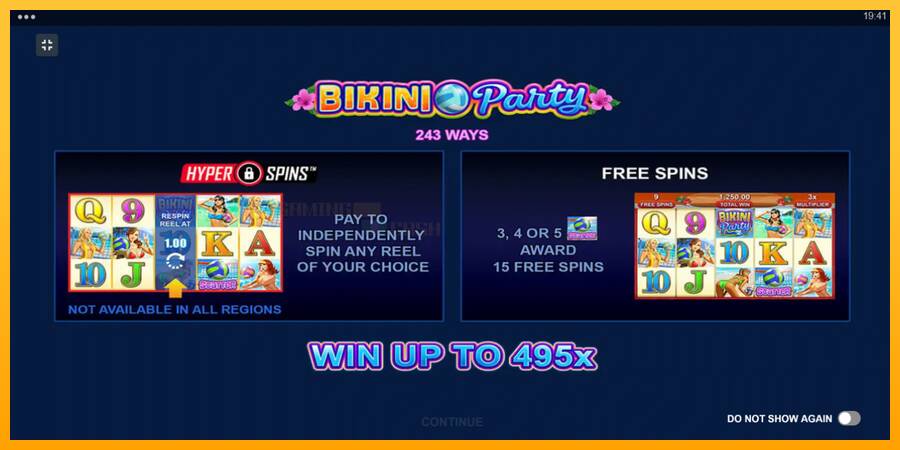 Bikini Party игрална машина за пари, снимка 1