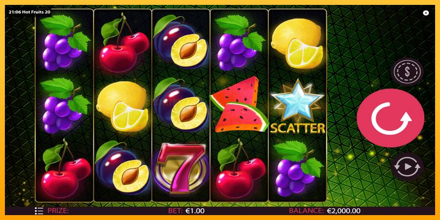 Hot Fruits 20 игрална машина за пари, снимка 2