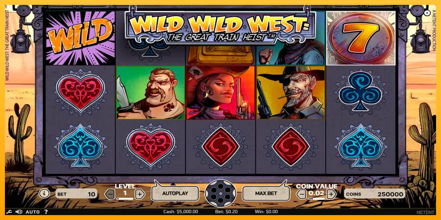 Wild Wild West игрална машина за пари, снимка 1