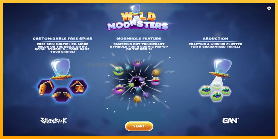 Wild Moonsters игрална машина за пари, снимка 1