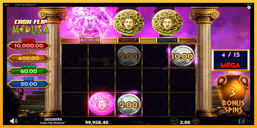 Cash Flip Medusa игрална машина за пари, снимка 3