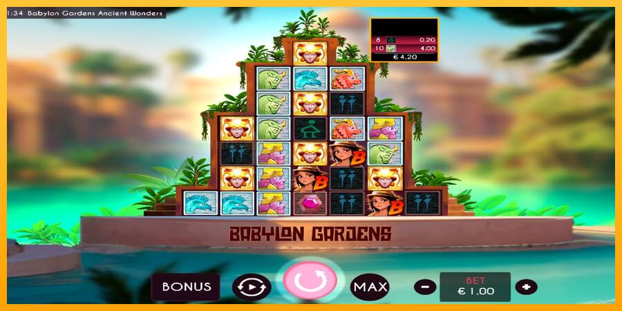 Babylon Gardens Ancient Wonders игрална машина за пари, снимка 3