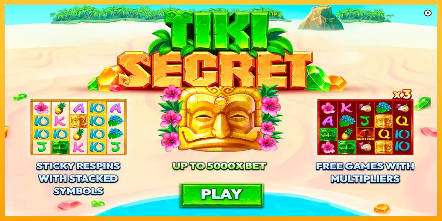 Tiki Secret игрална машина за пари, снимка 1