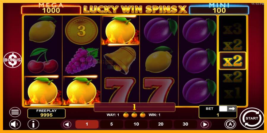 Lucky Win Spins X игрална машина за пари, снимка 3