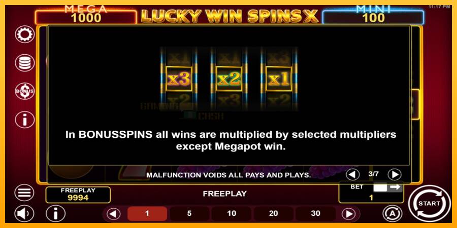 Lucky Win Spins X игрална машина за пари, снимка 6