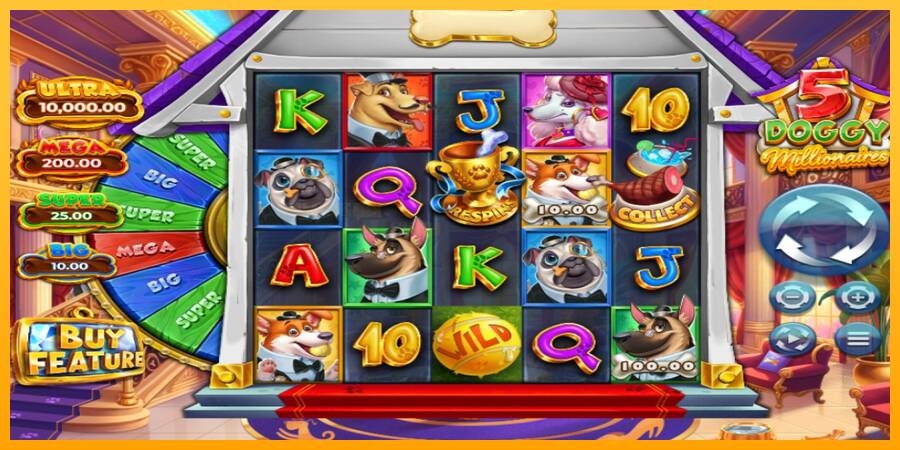 5 Doggy Millionaires игрална машина за пари, снимка 1