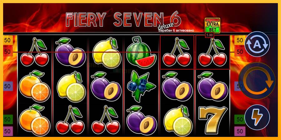 Fiery Sevens Deluxe Six игрална машина за пари, снимка 2