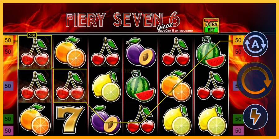 Fiery Sevens Deluxe Six игрална машина за пари, снимка 4