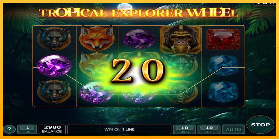 Tropical Explorer Wheel игрална машина за пари, снимка 2