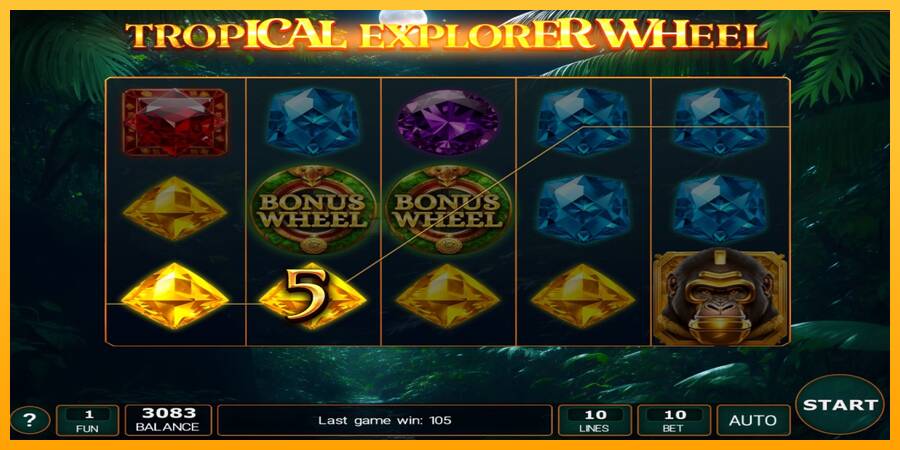 Tropical Explorer Wheel игрална машина за пари, снимка 3