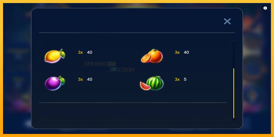 Fruit Salsa игрална машина за пари, снимка 6