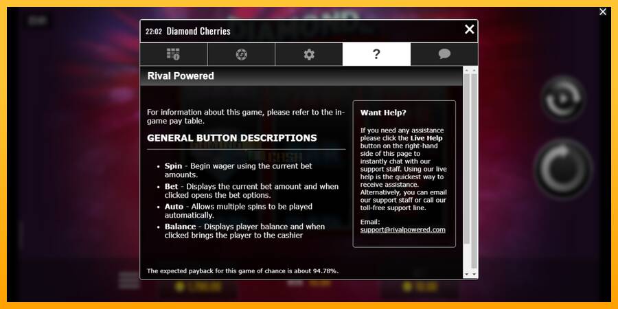 Diamond Cherries игрална машина за пари, снимка 5