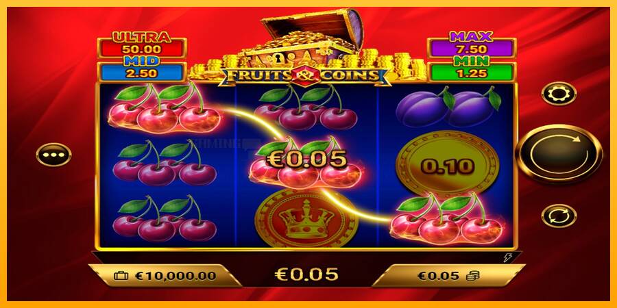 Fruits & Coins игрална машина за пари, снимка 4