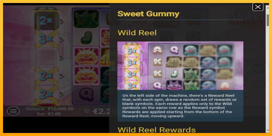 Sweet Gummy игрална машина за пари, снимка 4