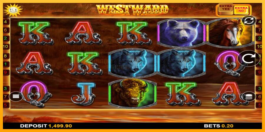 Westward игрална машина за пари, снимка 1