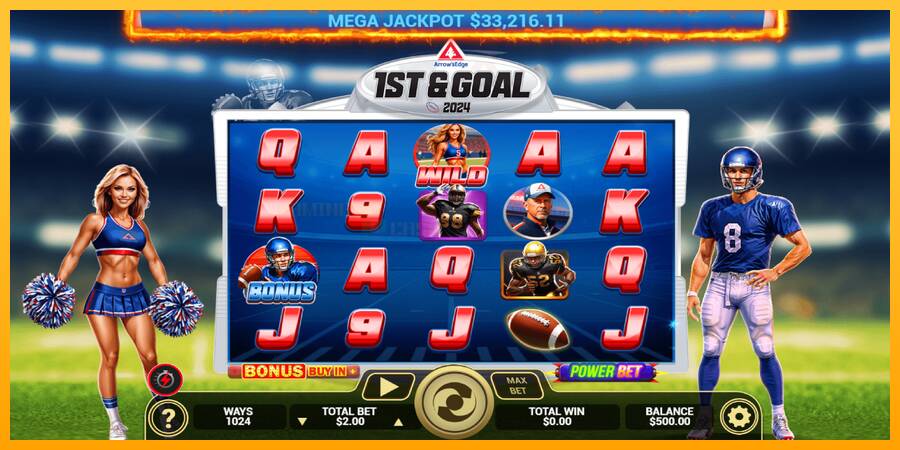 1st & Goal игрална машина за пари, снимка 2